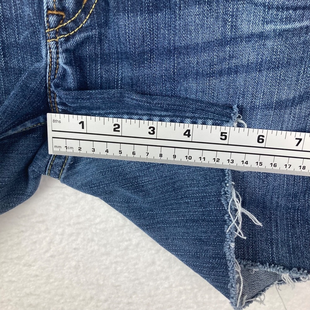 Silver Jeans Western Glove Works Lola Blue Jeans Cut Into Shorts Sz 28 - Picture 6 of 13